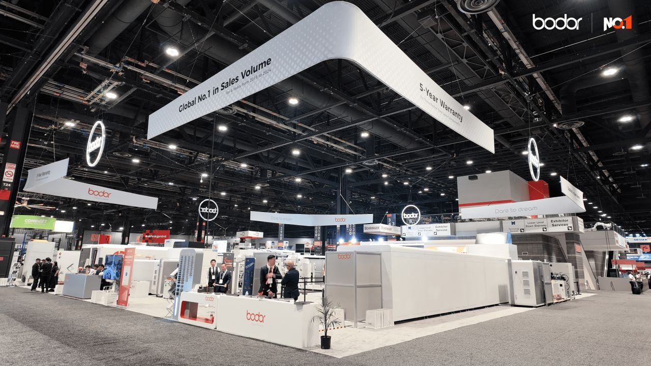 Bodor Laser booth at FABTECH Chicago 2025