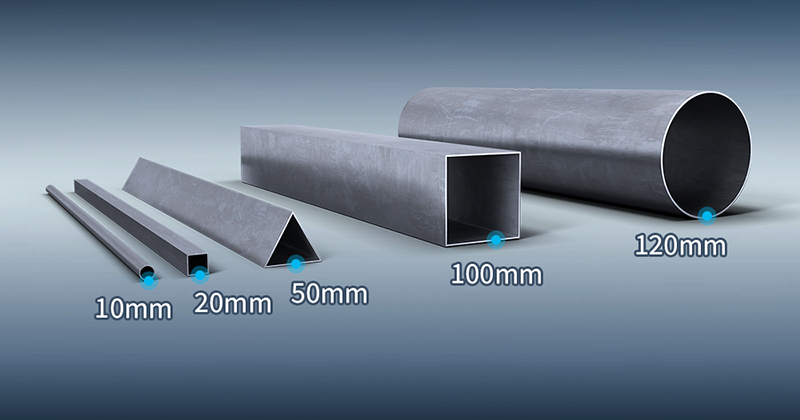 F1 high speed fiber laser tube cutting in production