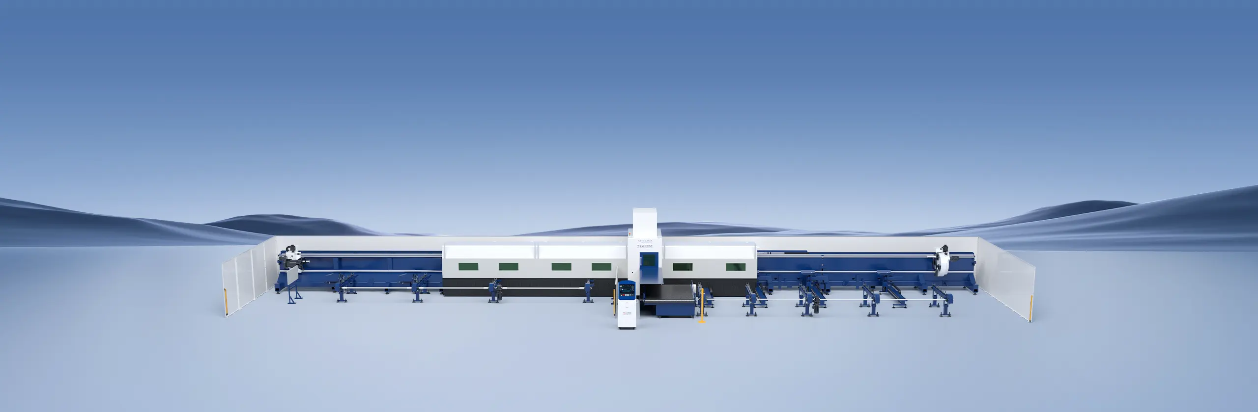 Han's Laser TX Series heavy-duty fiber laser tube cutting machine