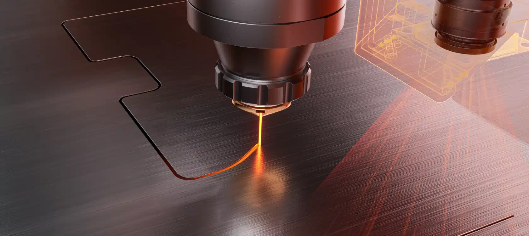 Automated fiber laser cutting system with material handling tower loading sheet metal automatically